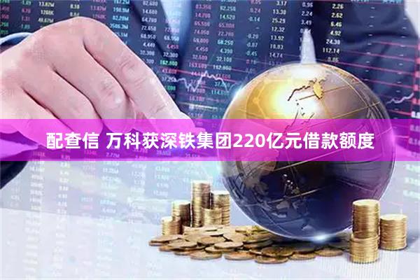配查信 万科获深铁集团220亿元借款额度